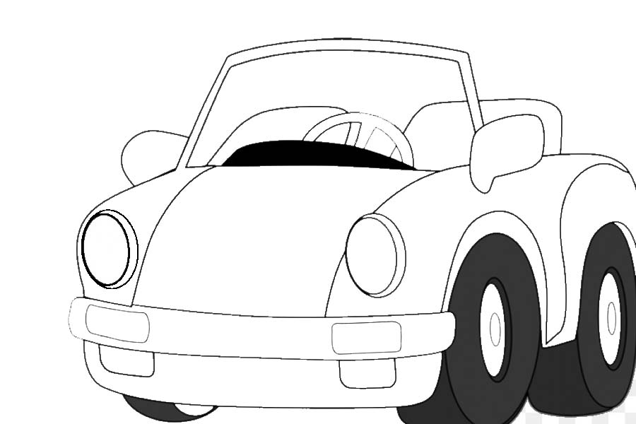 Coloring book for kids-car